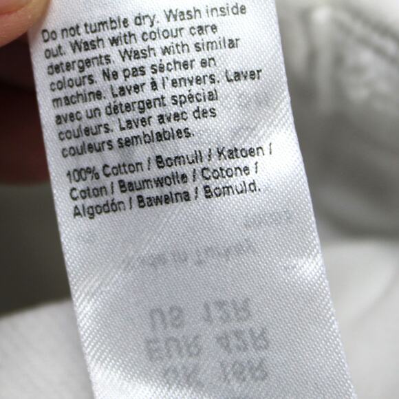 River Island Womens US12 Luxe‎ Collection Jeans White Straight Leg Button Fly - Picture 12 of 12